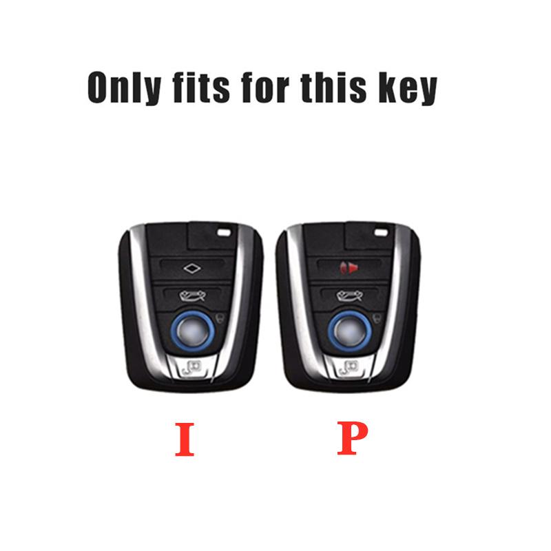 Zinc Alloy Car Remote Key Case Cover Holder Shell For BMW I3 I8 Series 2014 2015 2016 2017 2018 Protection Keychain Accessories