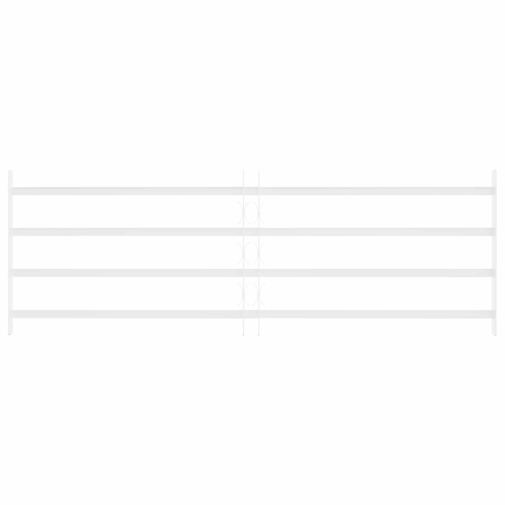 Window Security Grille with 4 Crossbars 3 pcs 93 174 cm