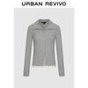 UR Women's Faux Two-Piece Color-Block Slim Short Shirt