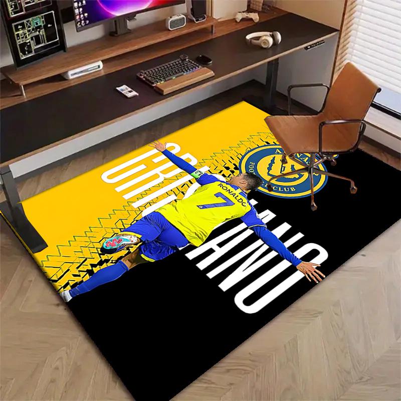 1pc Number 7 Soccer Design Printed Area Rug Carpet for Bedroom Living Room Home Decor Rugs Mat Non Slip Mat Rug for Bedside