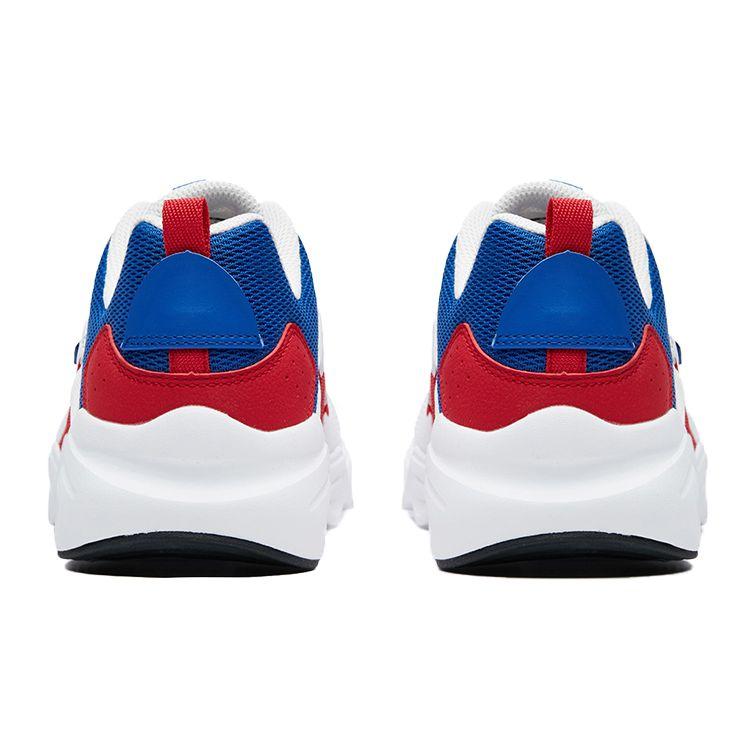 Anta Running Series Shock Absorbing Non-Slip Low-Top Running Shoes Men Sneakers White Blue Red 111935524R-1