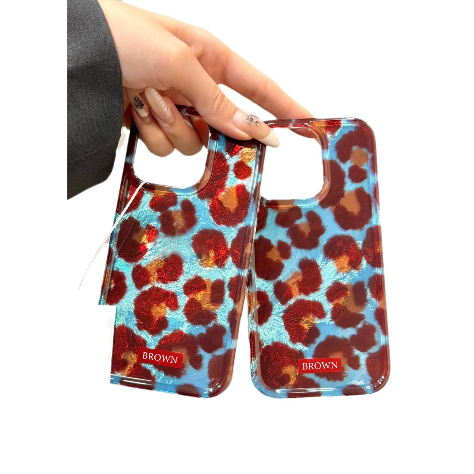 

Retro Leopard Print Suitable for Apple 16 Mobile Phone Case IPhone 15 Promax Smudge 14/12 Huawei Mate60 Realme GT6