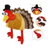 Thanksgiving Costume Accessory Plush Turkey Hat Headwear Hen Eye Chicken Leg Headband for New Year Party Supplies