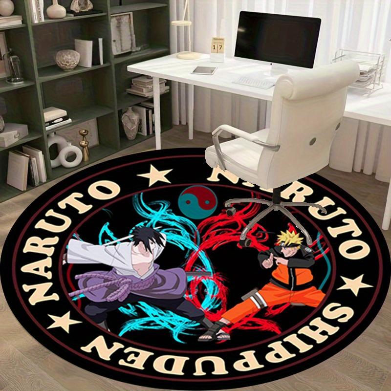 1pc Naruto Shippuden Anime Fight Scene Circular Rug - Home Decor, Office Round Mat, Outdoor Carpet Gift for FansRC2799