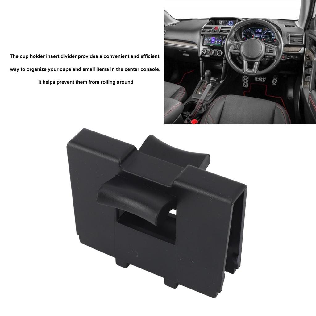 Cup Holder Partition, Center Console Cup Holder Insert Divider 92118AJ001 Cup Holder Insert Replacement for Forester WRX Legacy Outback