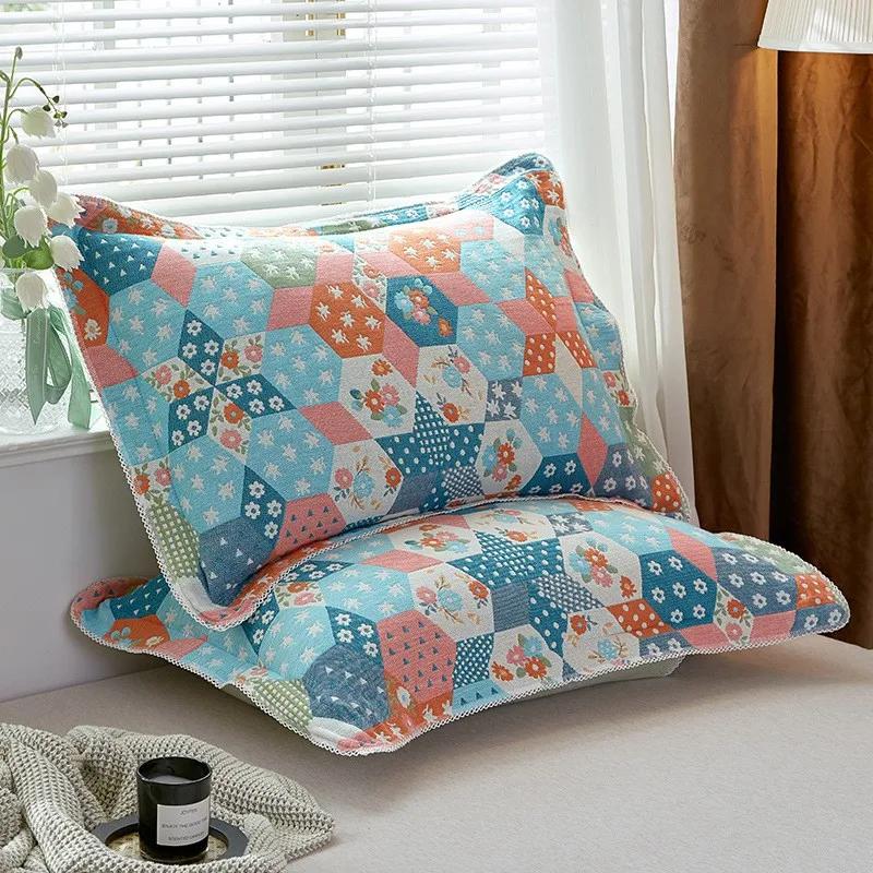 2ks 100% Gázová Bavlna Super Měkký Povlak na Polštář 50x75cm Prodyšný Povlak na Polštář Pro Páry Dekorativní Ložní Prádlo Ložnice Domácí Použití