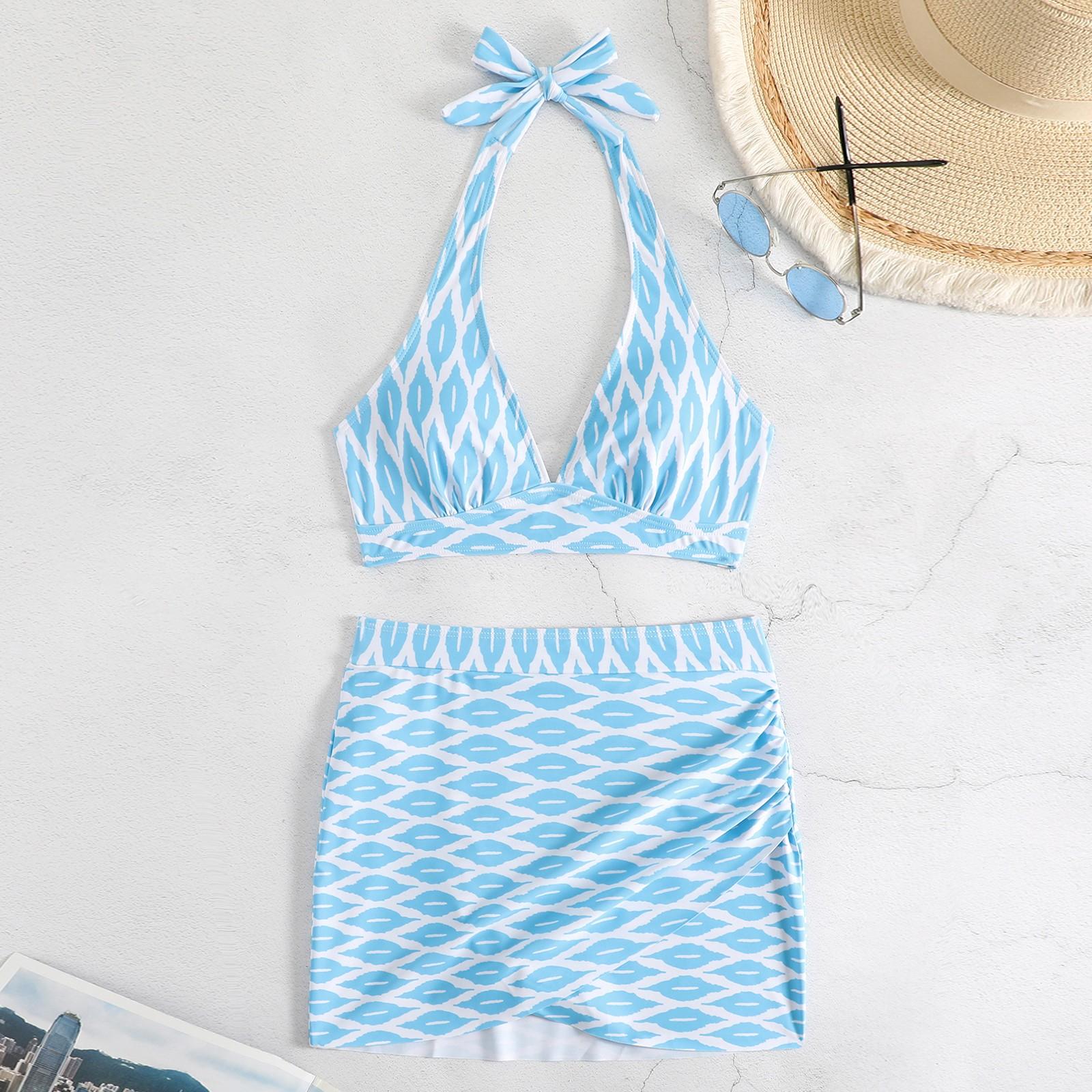 

Женский раздельный модный сексуальный купальник-бикини с принтом и подкладкой для груди без стальных скобок XXXXXL