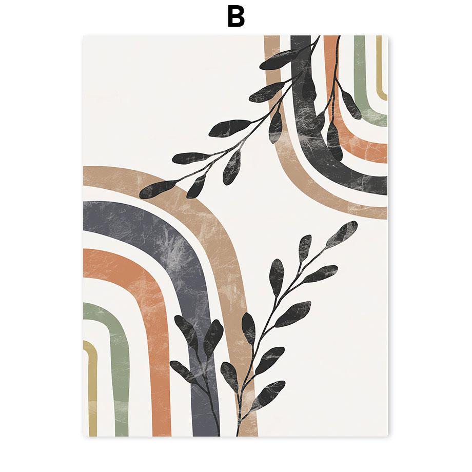 

Бохо Абстрактные постеры Художественные работы Геометрические настенные рисунки Печать на холсте Картины с скандинавским декором Картины Эстетика Домашний декор Фреска 21cm×30cm NoFrame