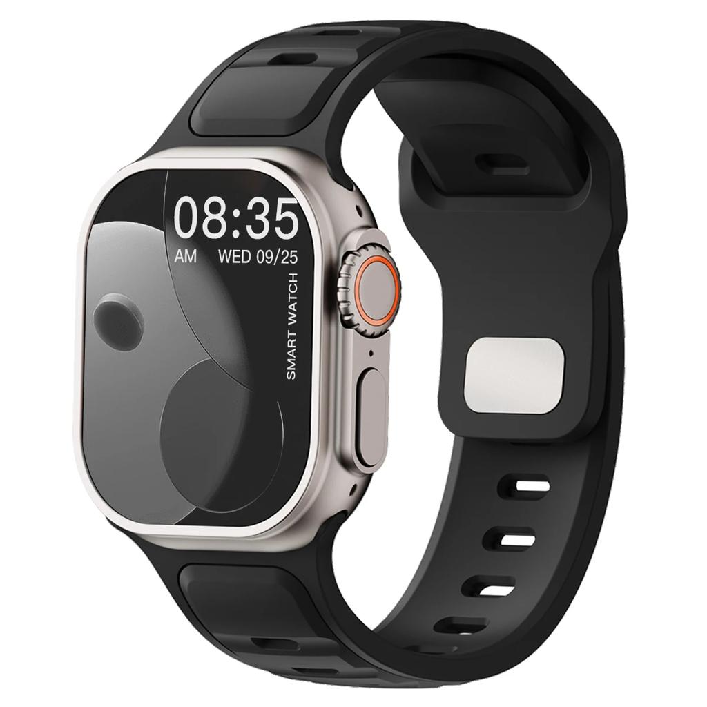 For Iwatch Series 11 10 9 8 7 6 5 4 SE3 Ultra 3/2 Silicone Strap Sports Band for Watch 49mm 46mm 45mm 44mm 42mm 41mm 40mm