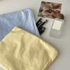 Fashion Cotton Cosmetic Bag Large Capacity Checkered Storage Handbag Pink/Blue/Yellow Makeup Bag Women