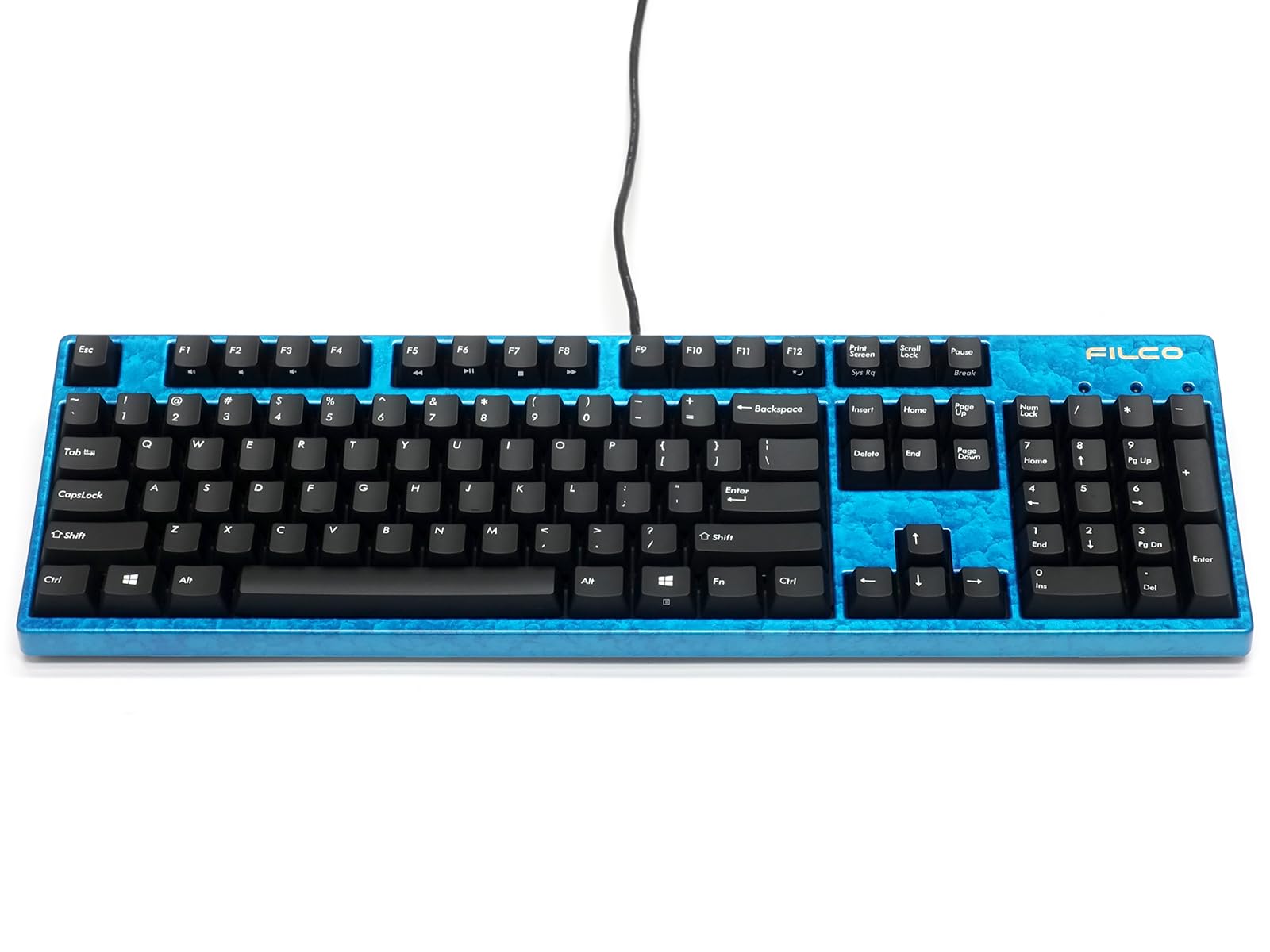 

FILCO Majestouch 3 Lacquer steam cloud painting Blue sky model CHERRY MX Brown axis English layout 104 keys USB PS2 wired connection PBT two-color