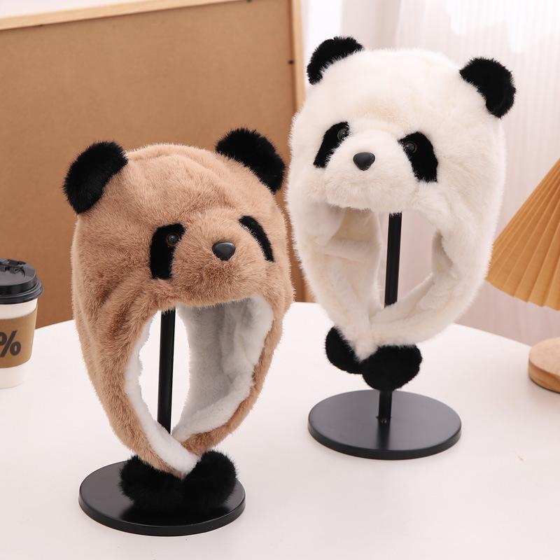 Czapka dziecięca Zimowa Nowa Ciepła i Pogrubiona Czapka z Ochroną Uszu Koreańska Śliczna Kreskówkowa Czapka Pulower Czapka Lei Feng