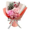 2 Heads Mini Aromatherapy Soap Rose Bouquet Scented Artificial Flower Arrangement for Women Romantic Preserved Floral Gift for Women Mom