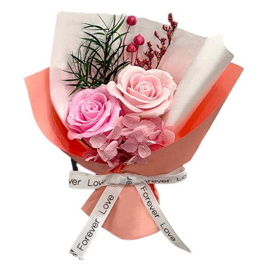 

Yousheng 2 Heads Mini Aromatherapy Soap Rose Bouquet Scented Artificial Flower Arrangement for Women Romantic Preserved Floral Gift for Women Mom Wife світло-рожевий колір