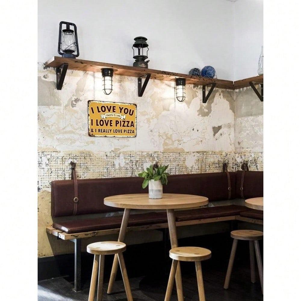 Vankyos Pizza Tin Sign Funny Love Quotes 8x12 Inch Retro Metal Wall Art Kitchen Bar Cafe Decor