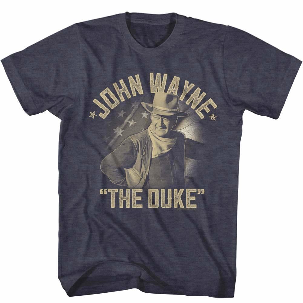 John Wayne The Duke American Flag Men T Shirt Cowboy Hero Western Legend Top XL