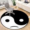 1pc Yin Yang Symbol Chair Carpet for Office Non-Slip, Machine Washable Rug for Office, Room - Holiday Decor, Machine Made yy251016081