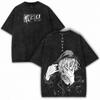 Camiseta Estampada My Hero Academia Shigaraki Tomura para Hombre Ropa Oversize Camiseta de Algodón Camiseta Lavada Vintage Camiseta Harajuku