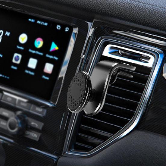 Kreativní kovový magnetický držák na telefon do auta otočný o 360° stojánek s klipem pro upevnění ventilačního otvoru do auta Držák navigace GPS pro chytré telefony