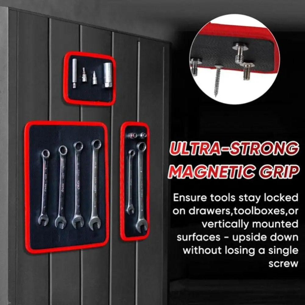 Strong Magnet Magnetic Parts Organizer S/M/L Magnetic Storage Mat Organizer Tool Trays Garages