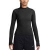 T-Shirts Women's Black Crew Neck Moderate Straight Fit IO2724-010