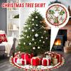 120cm Christmas Tree Skirt Christmas Tree Bottom Decoration Tree Skirt Tree Bottom Decoration
