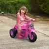 Electric Motorcycle Children 2-5 Years, 3 Wheels, 6 V, 3 Km/h, with Bubble Function, Light and Sound Effects, Pink