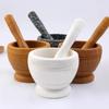 Garlic Masher Bowl StoneMortar Masher Multi-function Manual Home Garlic Mortar Pot Grinder Bowl Garlic Pot For Home Cook Tools