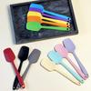 4pcs Cream Spatula and Mixing Spoon Set Kitchen Cooking Mixing Baking Spatula, Suitable for Non-stick Cookware