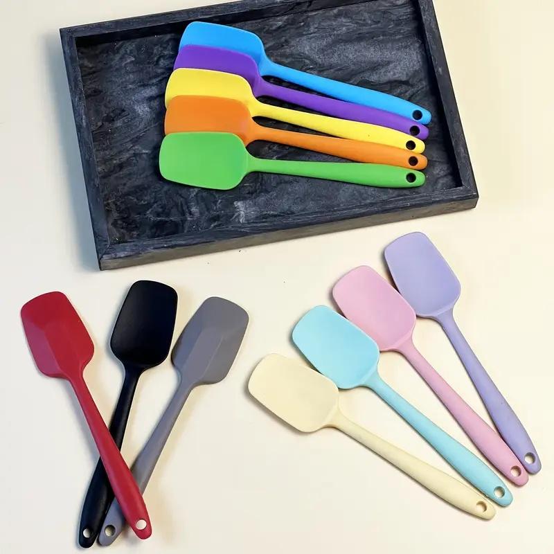 4pcs Cream Spatula and Mixing Spoon Set Kitchen Cooking Mixing Baking Spatula, Suitable for Non-stick Cookware