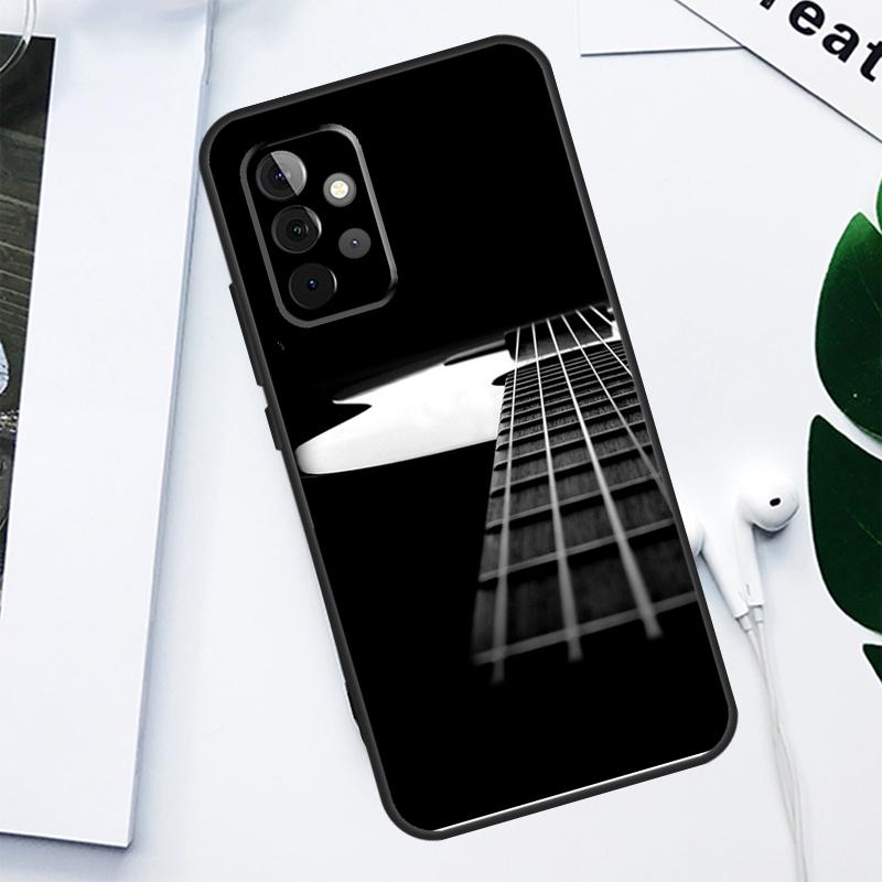Guitar Music For Samsung Galaxy A55 A54 A35 A15 A34 A14 A53 A33 A13 A05 A06 A16 A22 A32 A52 Phone Case