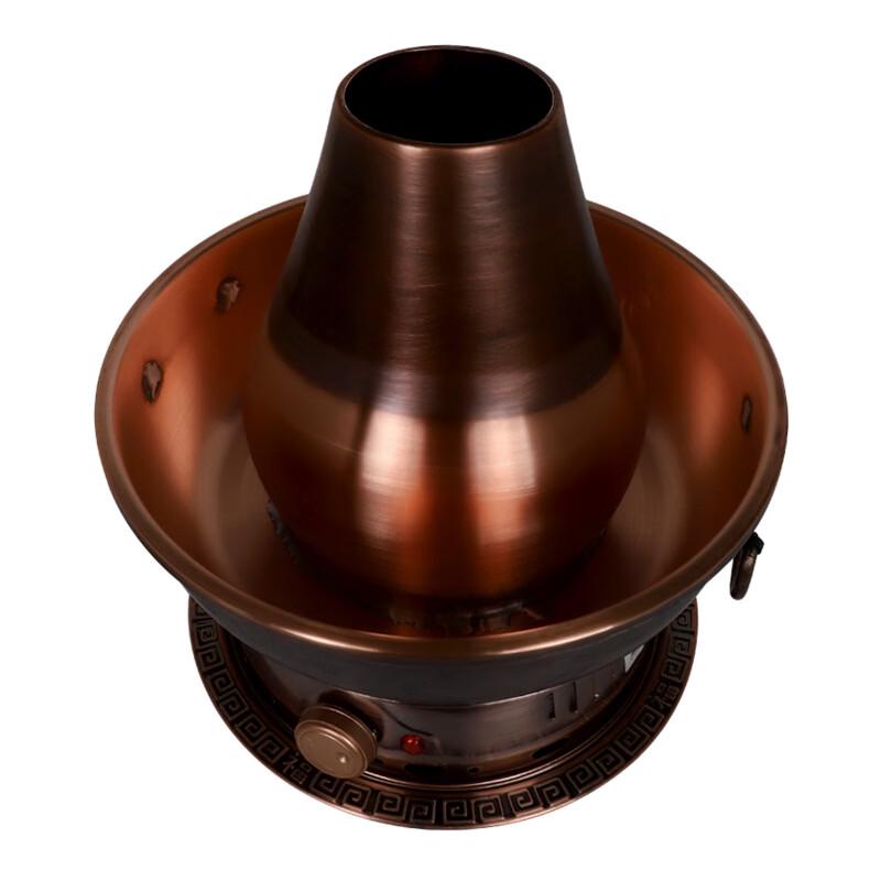 ZISIZ Retro Dual-Fuel Divided Copper Hot Pot