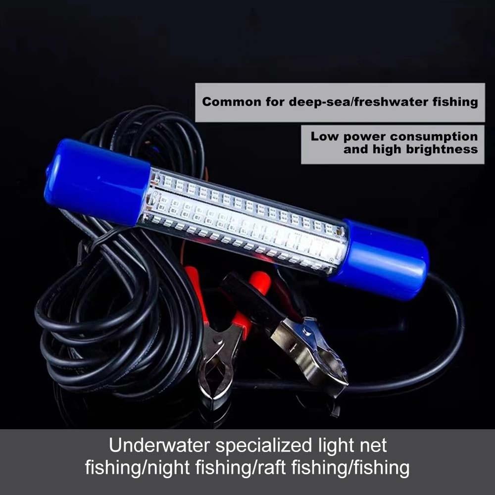 Portable Underwater Fishing Light 30W Submersible Boat Lamp Lures Finder Lamp  Salvage Operation
