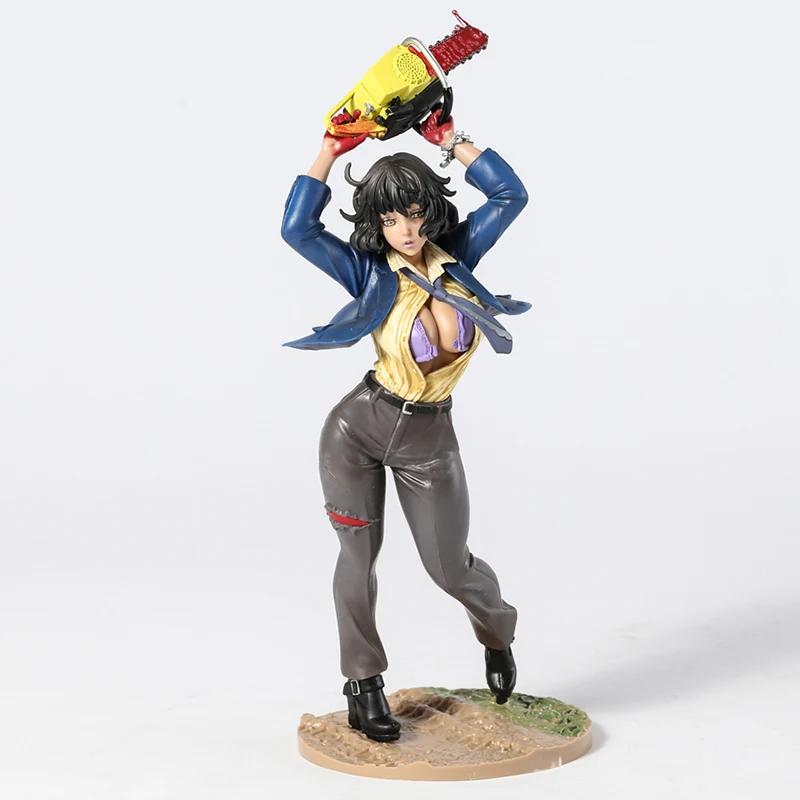 SKREKK Bishoujo Statue Djevler Offer 1974 Leatherface Anime PVC Actionfigur Leke