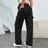 Women Utility Trousers Casual Fashion High Waisted Wide Leg with Pockets