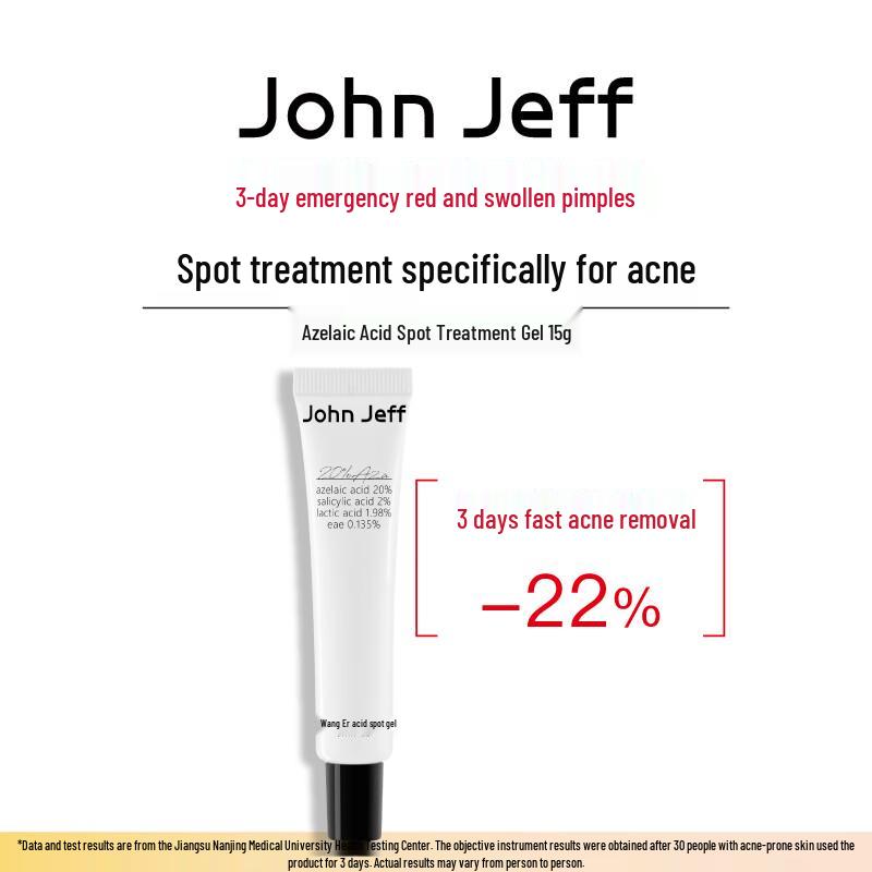

John Jeff 20% Azelaic Acid Acne Spot Treatment Gel 15g