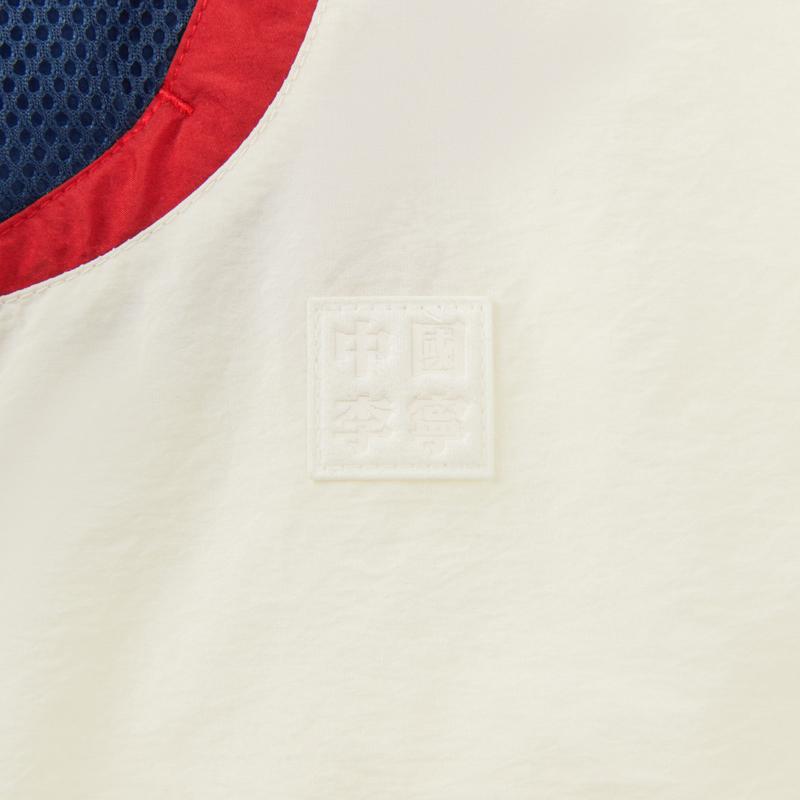 Li Ning Retro Sports Style Hooded Jacket Men Jackets Off-White Cherry-Red Deep-Whale-Blue AFDWF59-1