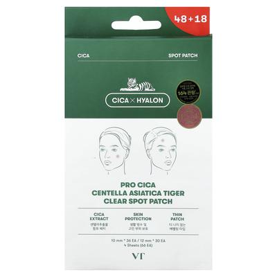 Centella Asiatica Tiger Clear Spot Patches, 4er-Pack, 66 Patches