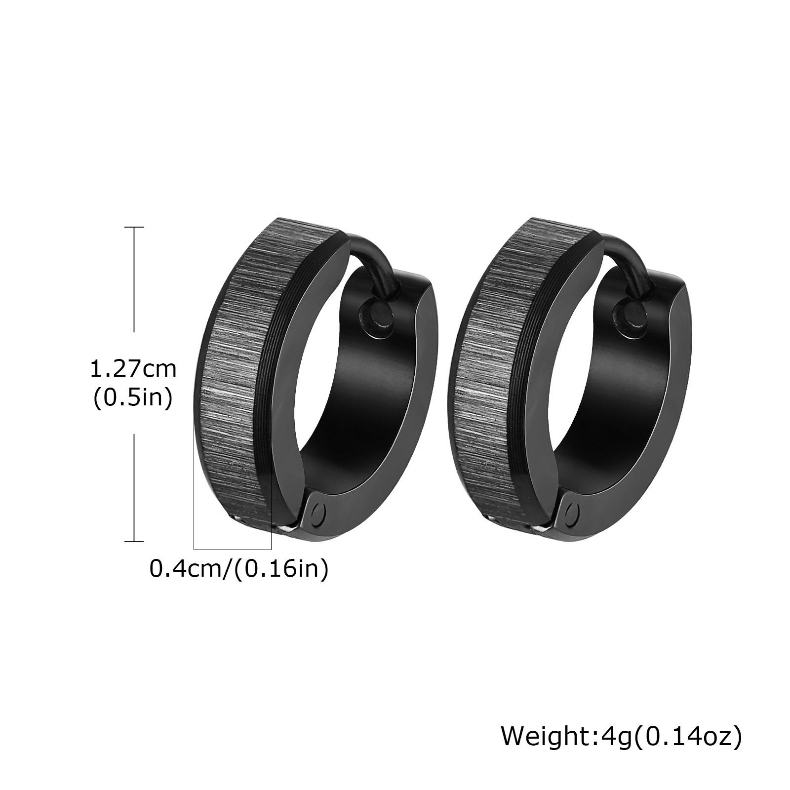 Stainless Steel Jewelry Anti Allergy Hoop Earrings Women Man Simple For Dad Mom Boyfriend Girlfriend Valentine s Day Gift