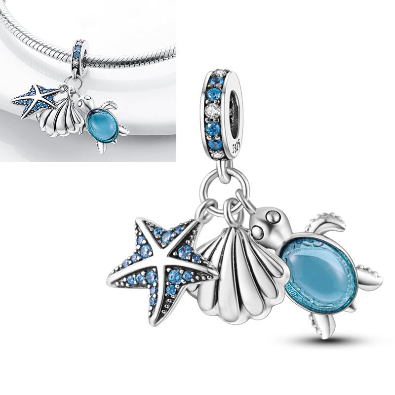 Elk Dinosaur Luminous Firefly Dangle Charm Flower Beads Sale Copper Fit Bangle Bracelet Diy Jewelry Charms