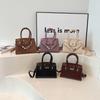 Autumn new fashion stone pattern 20 platinum bag portable shoulder oblique span women's bag