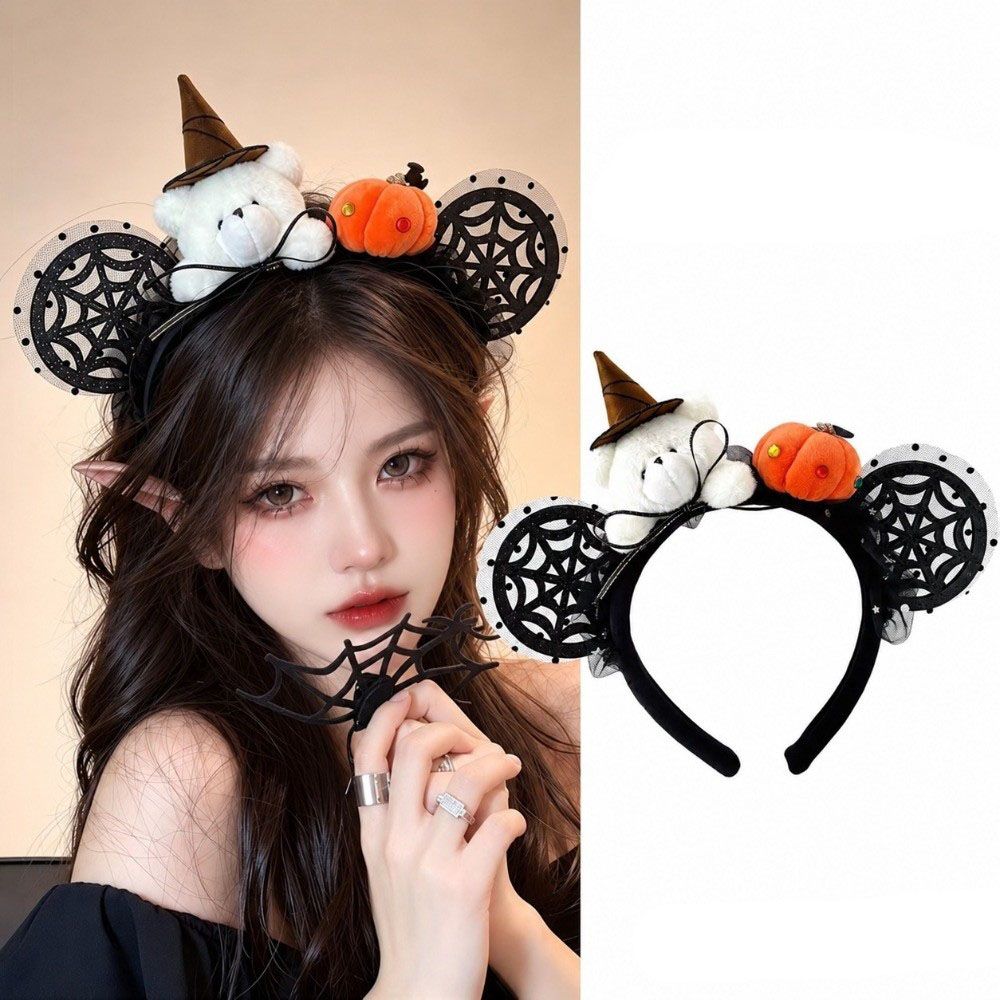 Pumpkin Witch Hat Headband Spider Halloween Party Hair Band Trick or Treat Party