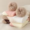Women's Autumn and Winter Fleece Thick Warm Cashmere Cotton Socks Warm Feet Fleece Snow Mid-calf Socks