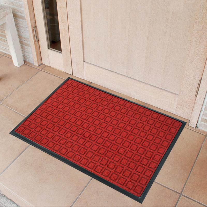 Geometric Anti-Slip Mud Wiping Door Mat - Wear-Resistant Rubber, Polypropylene