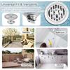 Odor Proof Floor Drain 4 Inch, Round Shower Drain Backflow Preventer