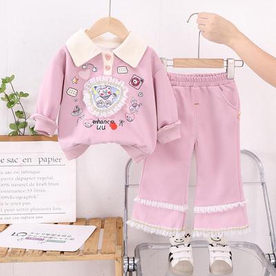 Modisches Zweiteiliges Sweatshirt-Set für Mädchen Frühjahr & Herbst 2025