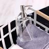 Glass Shampoo Dispenser Stainless Steel Pump Liquid Soap Essential Oil Emulsion Transparent Bottle Liquid Shower Gel Foam Bottle
