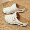 Leisure Baotou Half Slippers Female 2025 New Strap Slope with Large Size Hollow Slippers