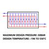 316L SS Brazed Plate Heat Exchanger BPHE for HVAC Chillers Heat Pumps Industrial Oil Coolers HP Condensers Copper Tubes