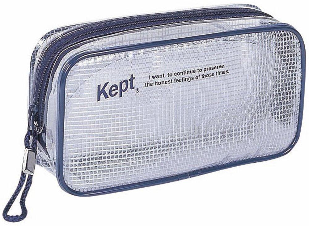Raymay Fujii Kept Pen KPF804K Case/Pen Pouch, Clear, Navy,